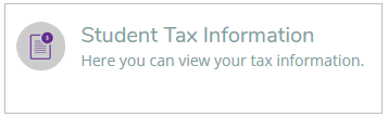 Student Tax Information