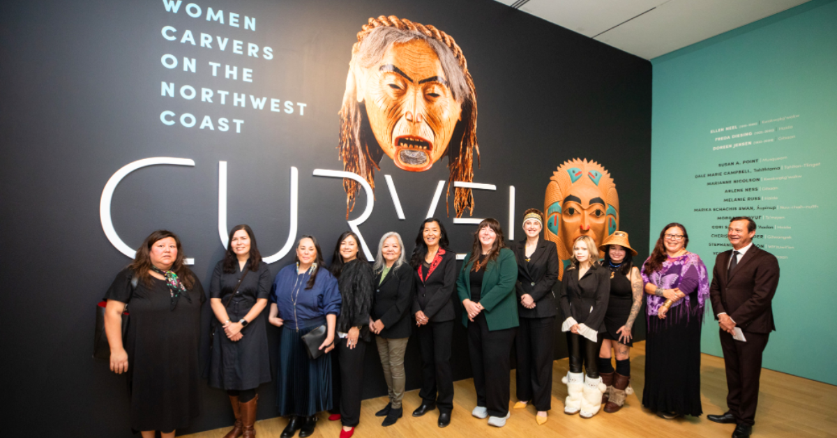 Group photo of the women artists featured in the exhibition.