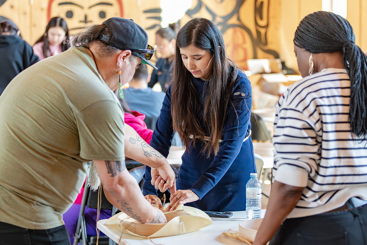 Students Connect Through Culture and Creativity at Drum-Making Workshop