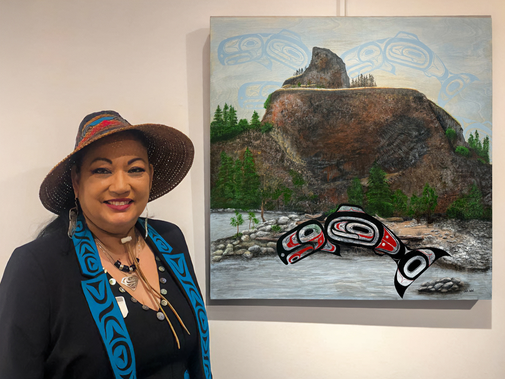 Carving the Education is Unity Pole